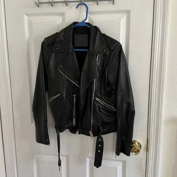 All Saints Balfern leather jacket - Main Image